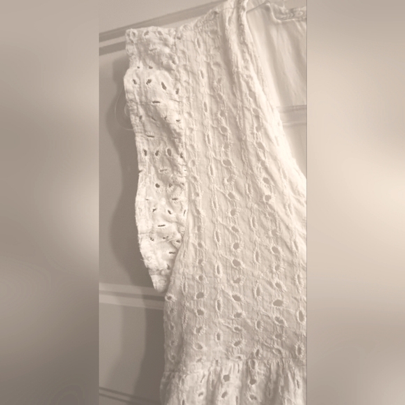 Pink Lily Lined Eylet Baby Doll Dress w/ Pockets - Picture 9 of 9